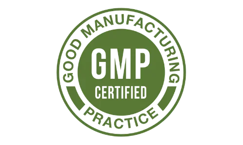 Ikaria Juice GMP manufacturing badge