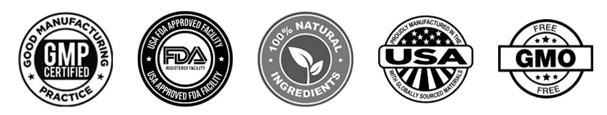 Ikaria Juice scientifically formulated quality badges
